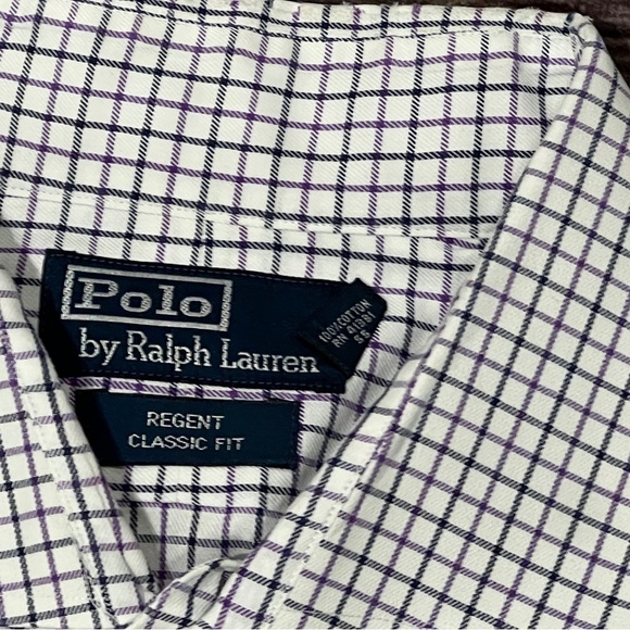 Polo Ralph Lauren Regent Checkered Long Sleeve Button Down Shirt Classic Fit - Picture 5 of 6